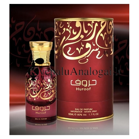 Lattafa Huroof originalus arabiškas aromatas moterims ir vyrams, 50ml, EDP. Lattafa Kvepalai - 1