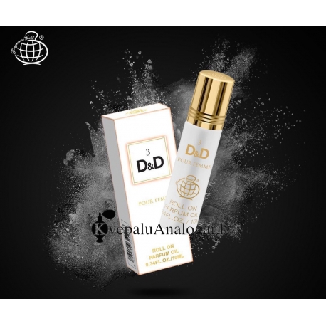 Aliejiniai kvepalai Dolce & Gabbana 3 l'imperatrice aromato arabiška versija moterims, 10ml. Fragrance World - 1