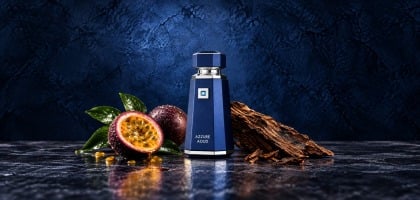 Azzure Aoud: pasifloros, oud ir odos kontrasto pasirinkimas